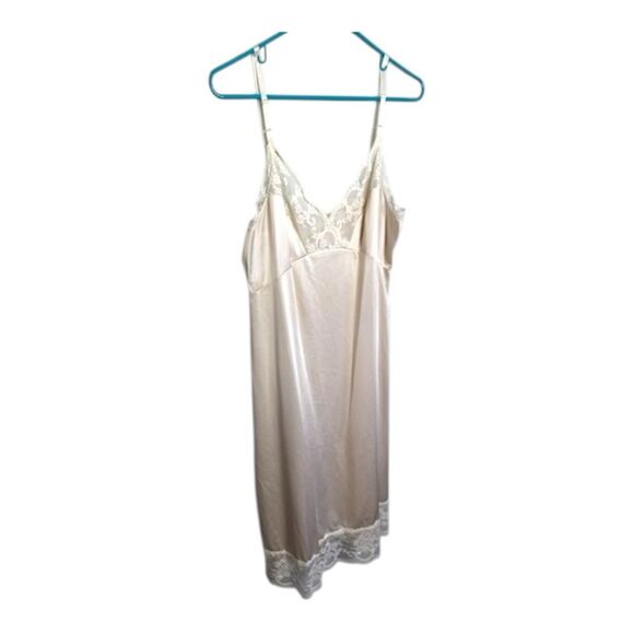 Vanity fair Vintage Champagne Slip underdress Nightie size 38 L - Picture 3 of 11